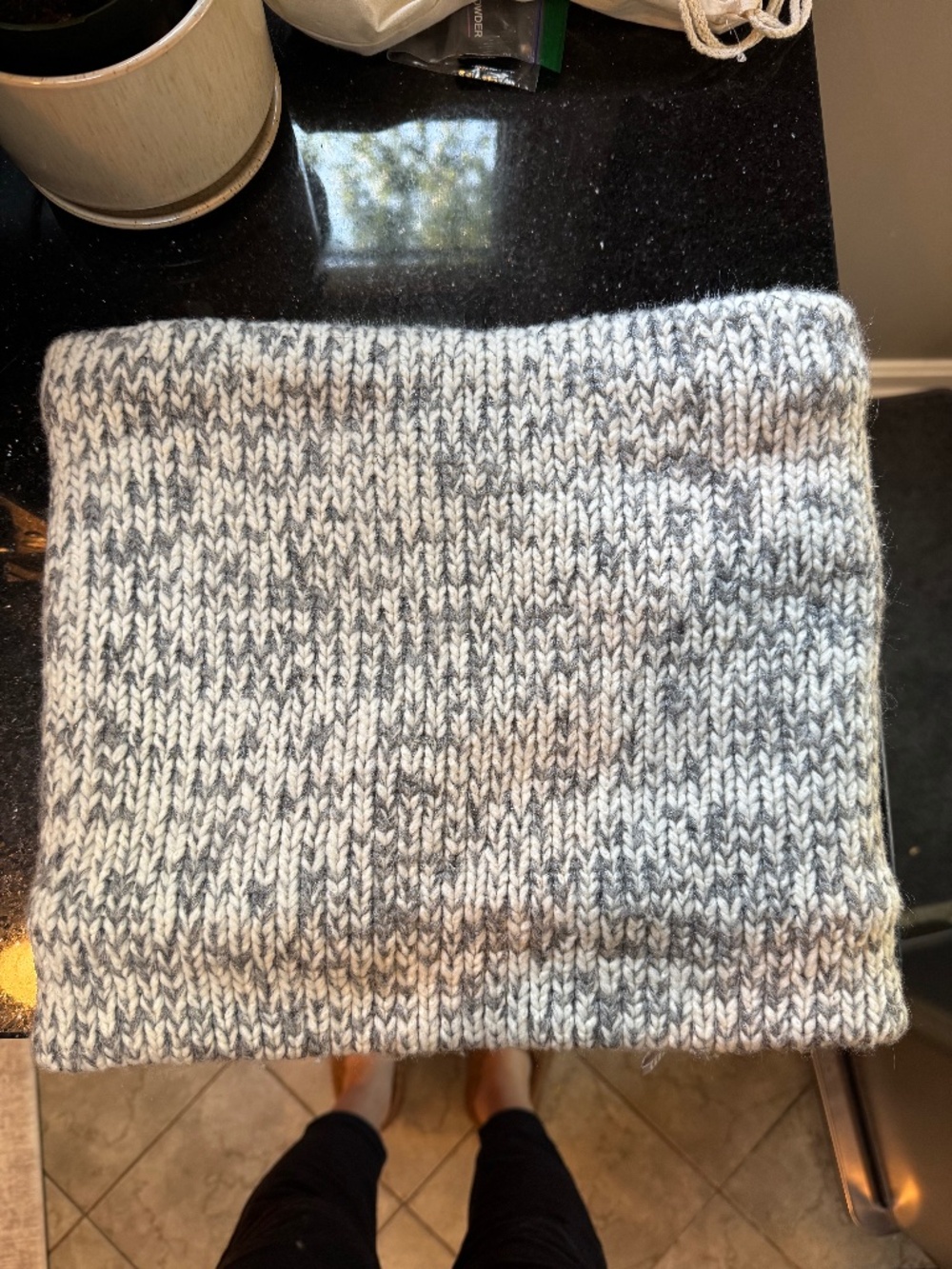 Faux fur neck wrap Banana Republic